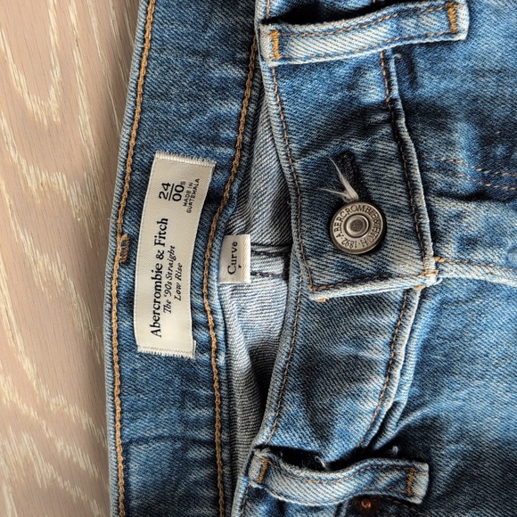 Abercrombie & Fitch Blue Distressed Women Jeans - Picture 2 of 5